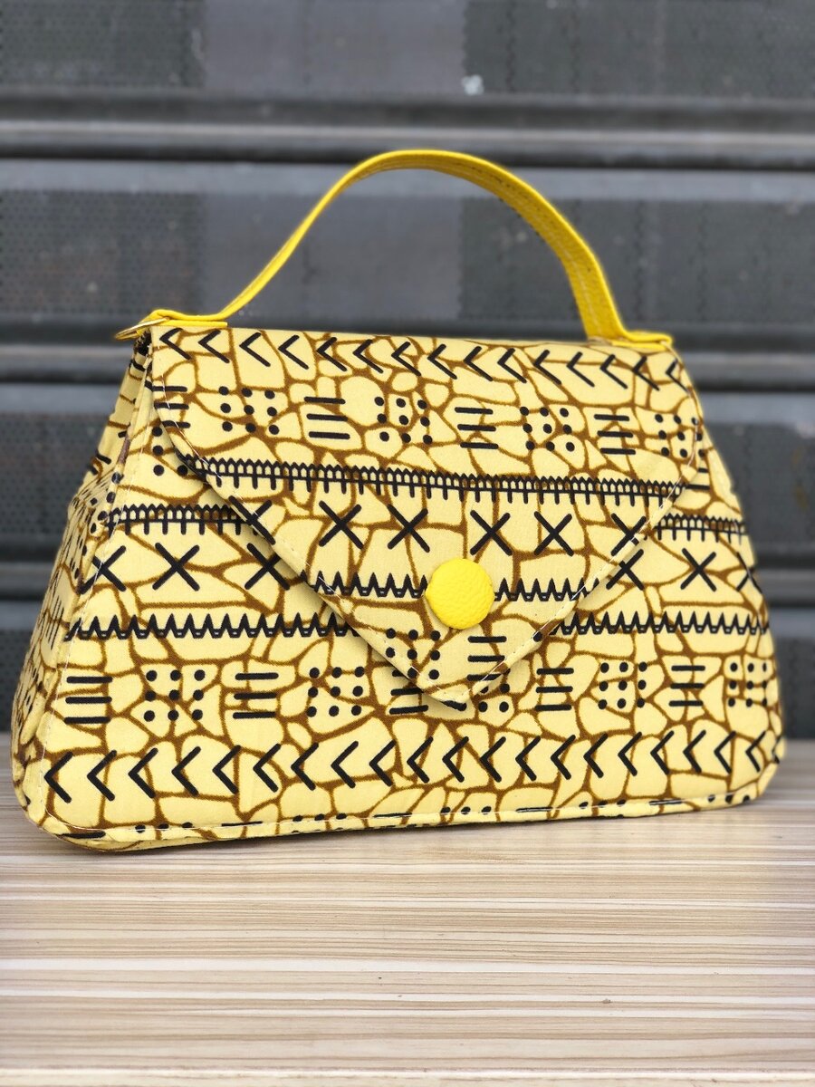 Sac à main en tissu imprimé