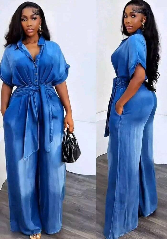 Combinaison élégante en jean