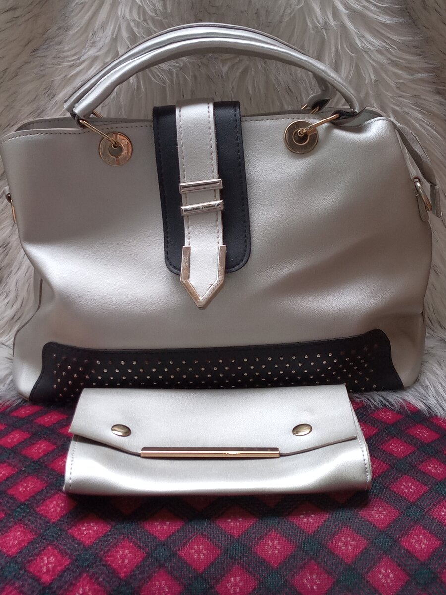 Sac à main gris