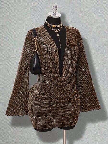 Robe pailletée soirée glamour