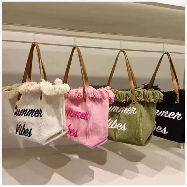 Sac de Plage Été Frangé