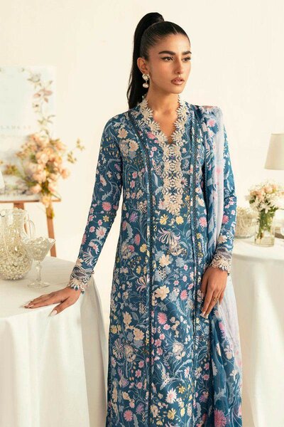 Luxury lawn collection 3 pc unstitch ,dc free
