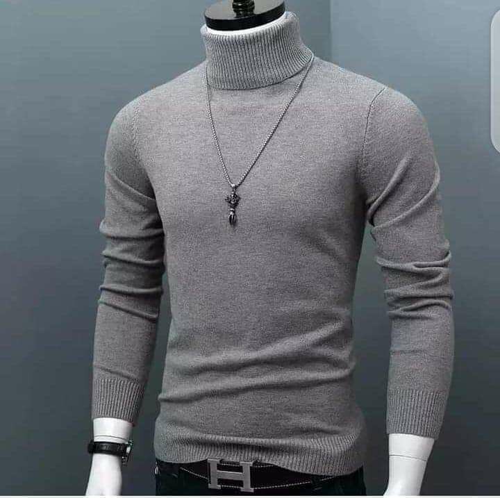 Pull col roulé élégant homme