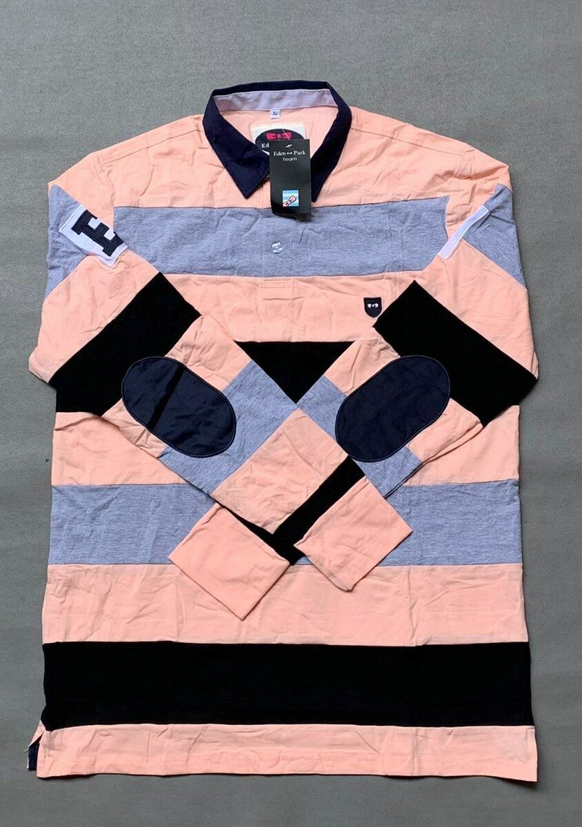 Polo rayé rugby homme