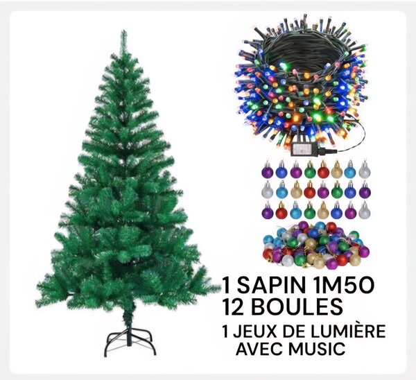 Ensemble Noël Arbre et Lumières