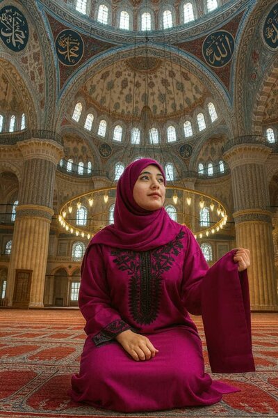 Robe Longue Musulmane Élégante