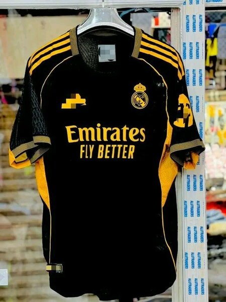 Maillot Noir de Football Homme