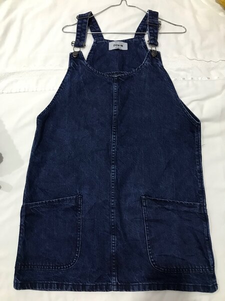 Denim pinafore