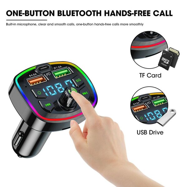Transmetteur FM Bluetooth Voiture