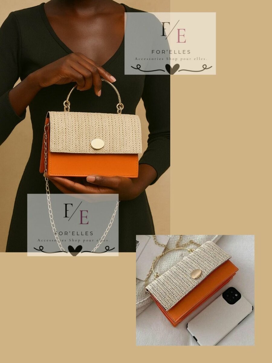 Sac à main en rotin chic