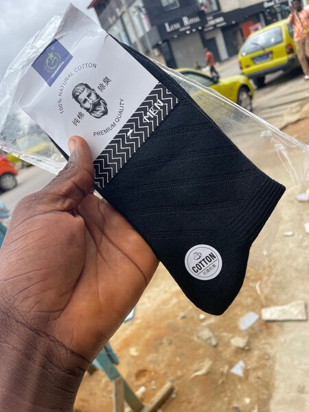 Chaussettes en coton noir