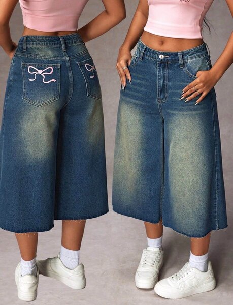 Bermudas en jean décontractées