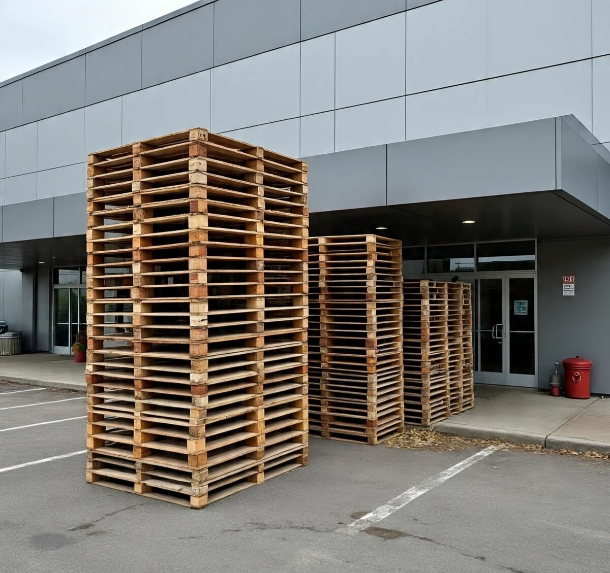 Palettes en bois résistantes