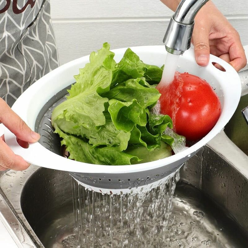 Plastic Kitchen Drain Basket (Random Colour)