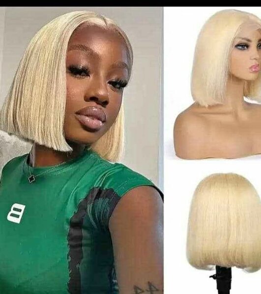 Perruque Bob Blond Chic