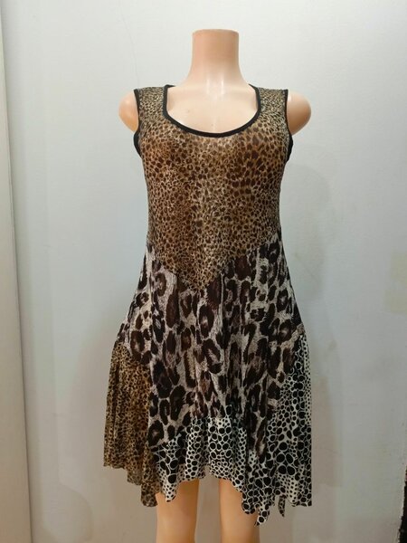 Robe élégante imprimé animal