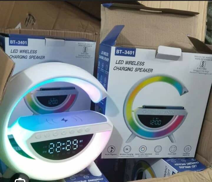 Enceinte LED avec chargeur sans fil