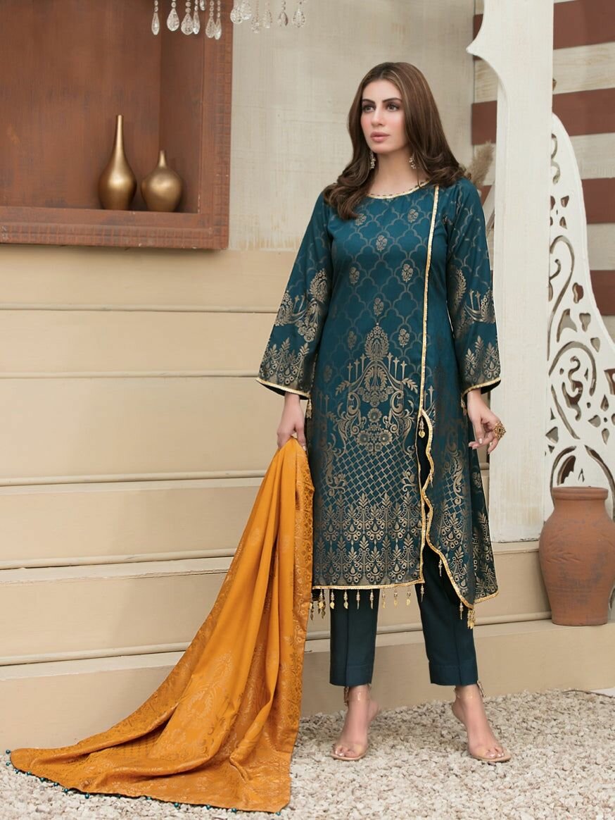 Linen green dress