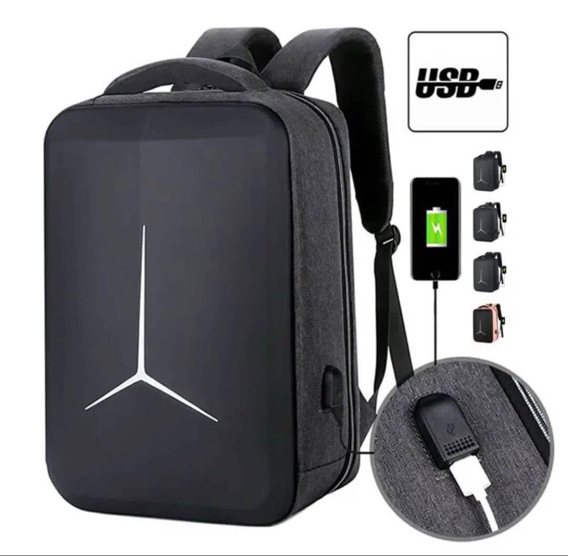 Sac à dos antivol USB intelligent