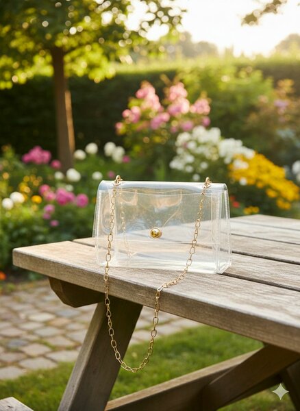 Sac à main transparent chic