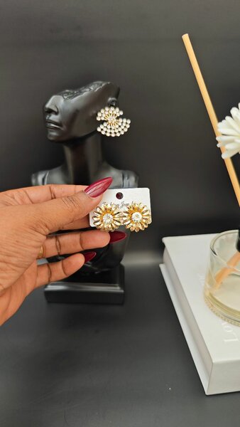 Boucles d'oreilles florales élégantes