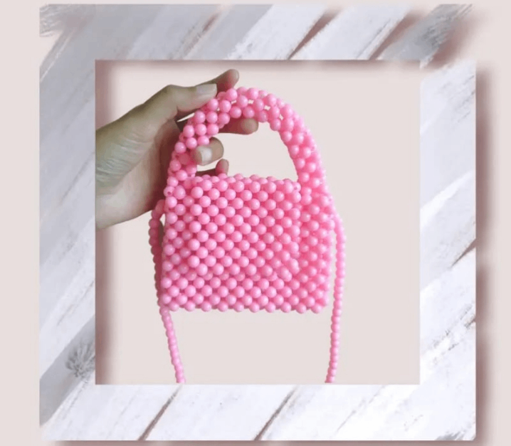 Sac à main perles coloré