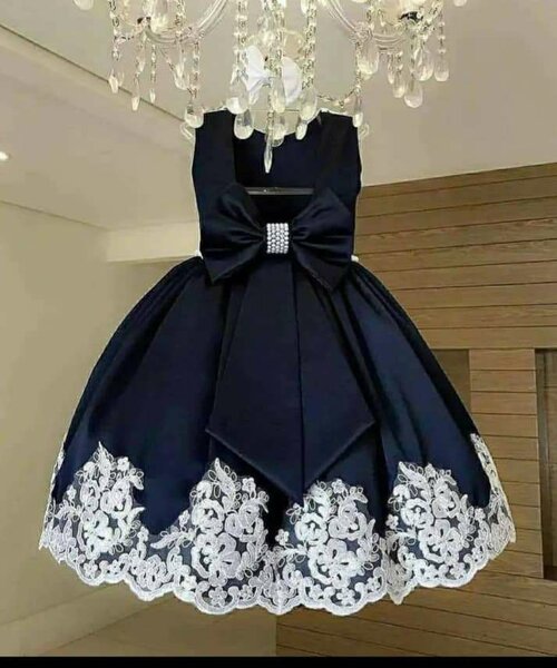 Robe Fille Bleu Marine Élégante