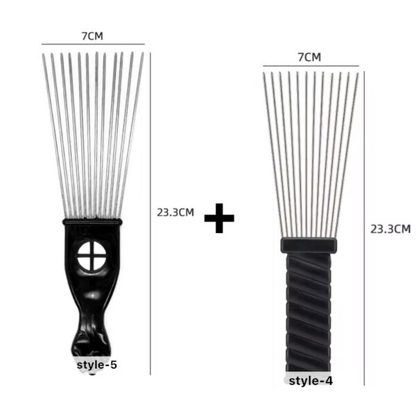 2 PEIGNES AFRO LONG
