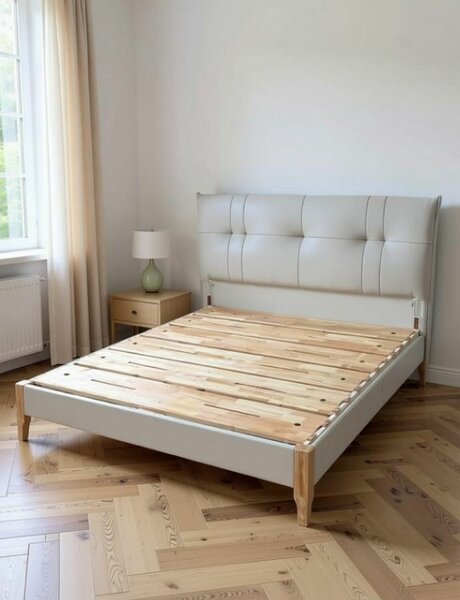 Lit moderne avec tête rembourrée