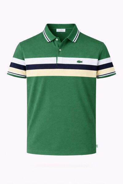 Polo Lacoste à Rayures Homme