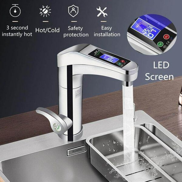 Water Heating Tap With Temperature Control