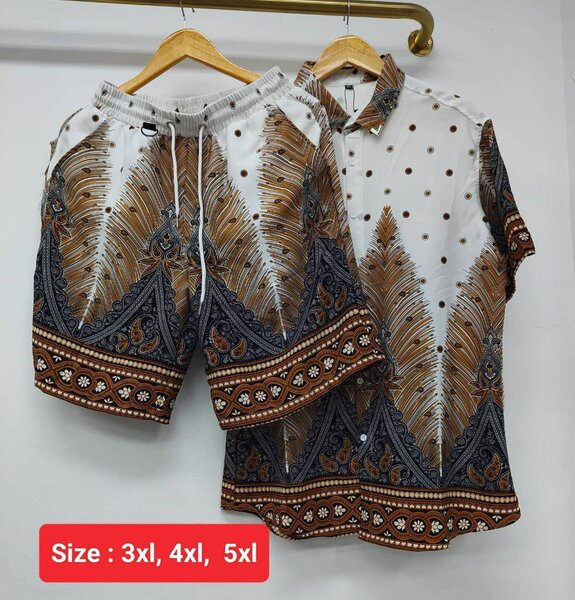 Ensemble chemise et short imprimé