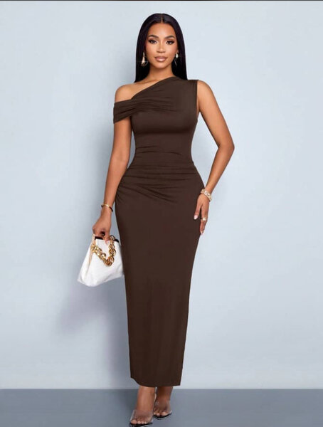 Robe Élégante Asymétrique Femme