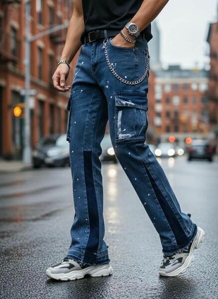 Jean cargo urbain tendance