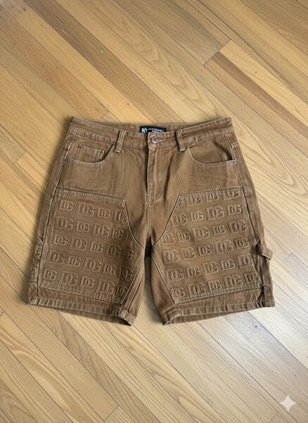 Shorts en jean marron homme