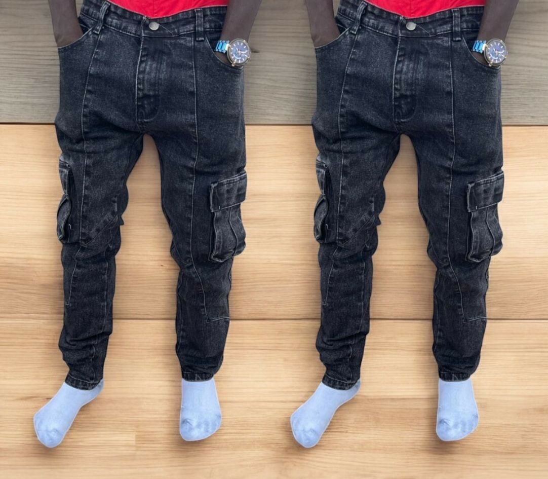 Jeans cargo style homme