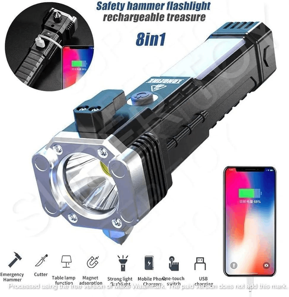 Rechargeable LED Torch Light with Type-C