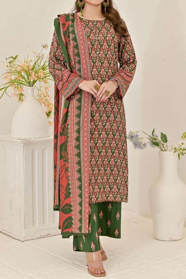 Linen printed suit
