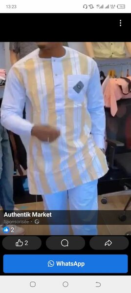 Ensemble tunique homme