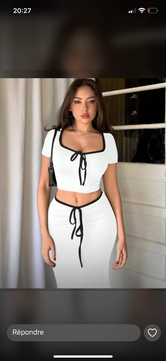 Ensemble Femme Élégant Blanc
