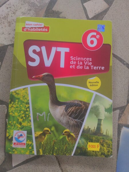 Cahier Sciences Vie 6e