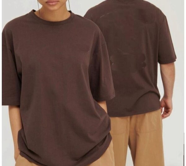 T-shirt unisexe marron