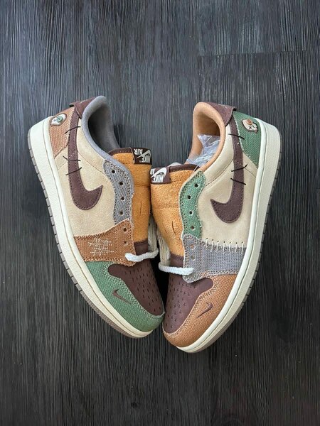Sneakers multicolores en daim
