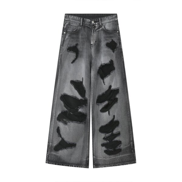 Jean large déchiré style vintage