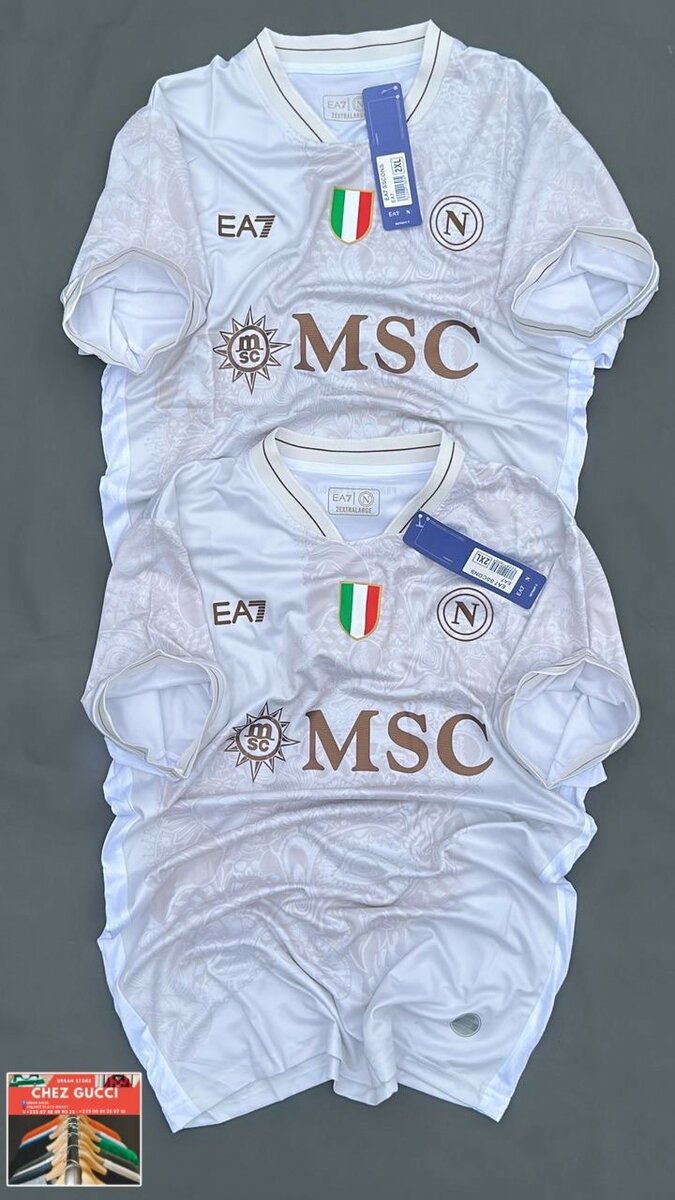 Maillot de football blanc EA7