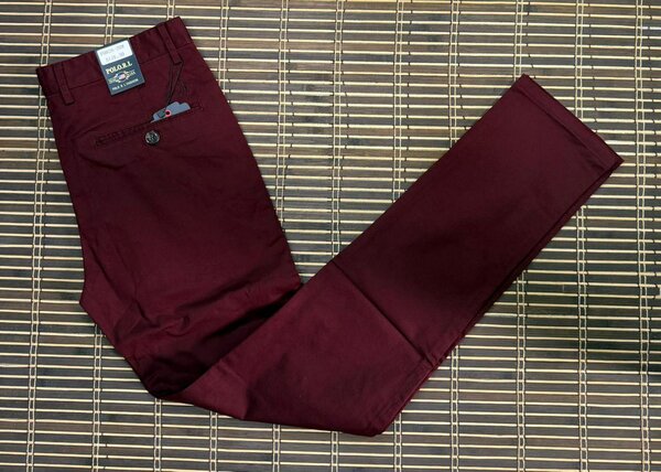 Pantalon homme bordeaux élégant