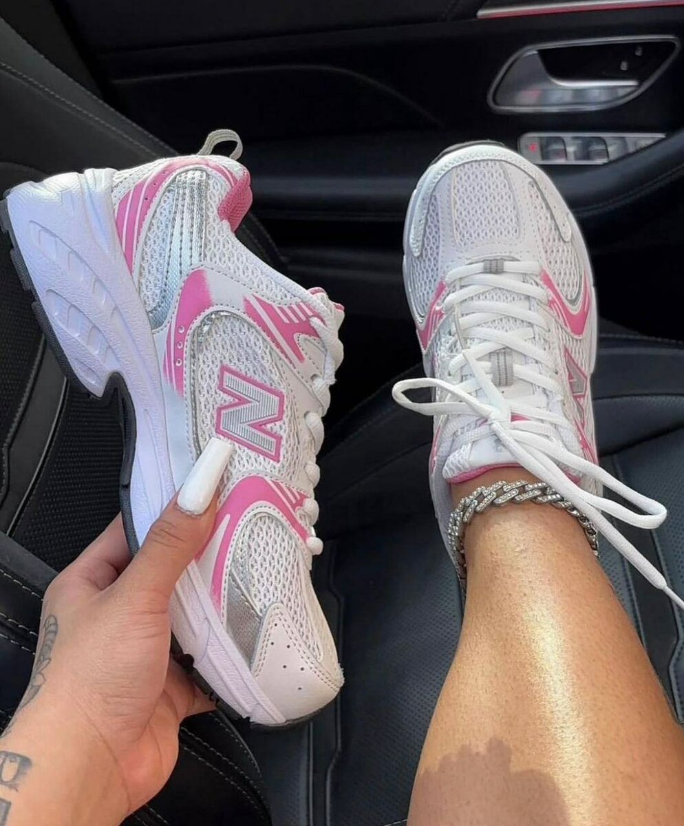 New Balance 530 blanches roses