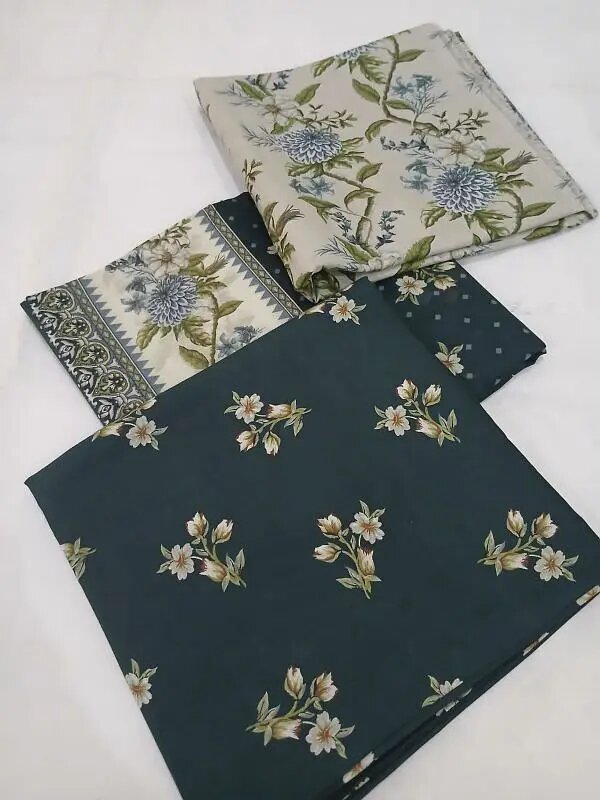 3 piece cotton suit