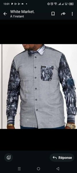 Chemise Homme Bicolore Élégante