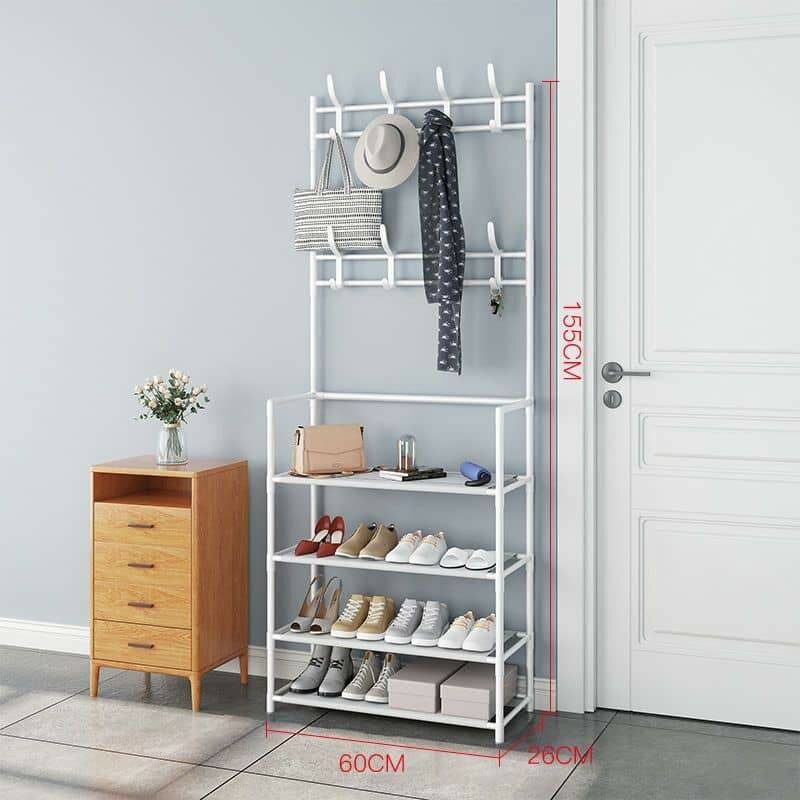 Porte-Manteau avec Étagère Multifonction